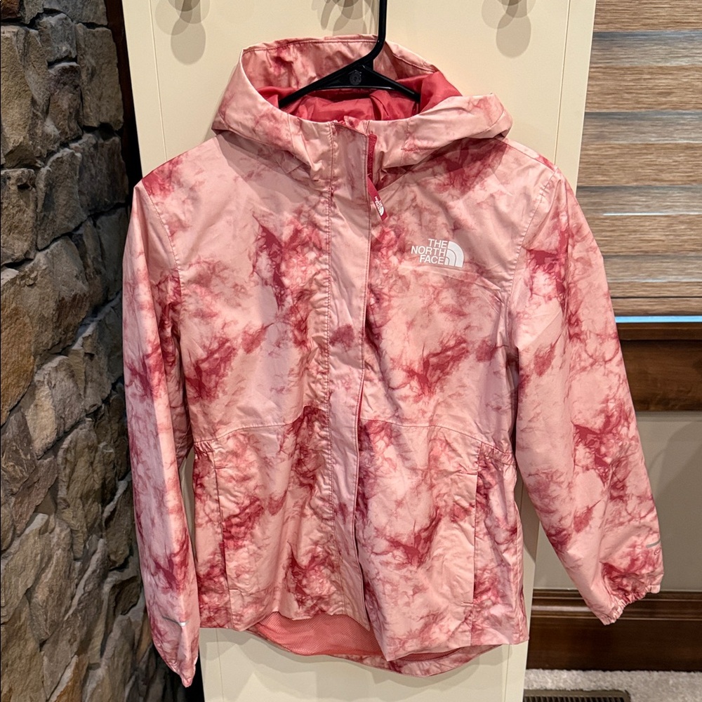 The North Face Kids Tie-Dye Pink Raincoat